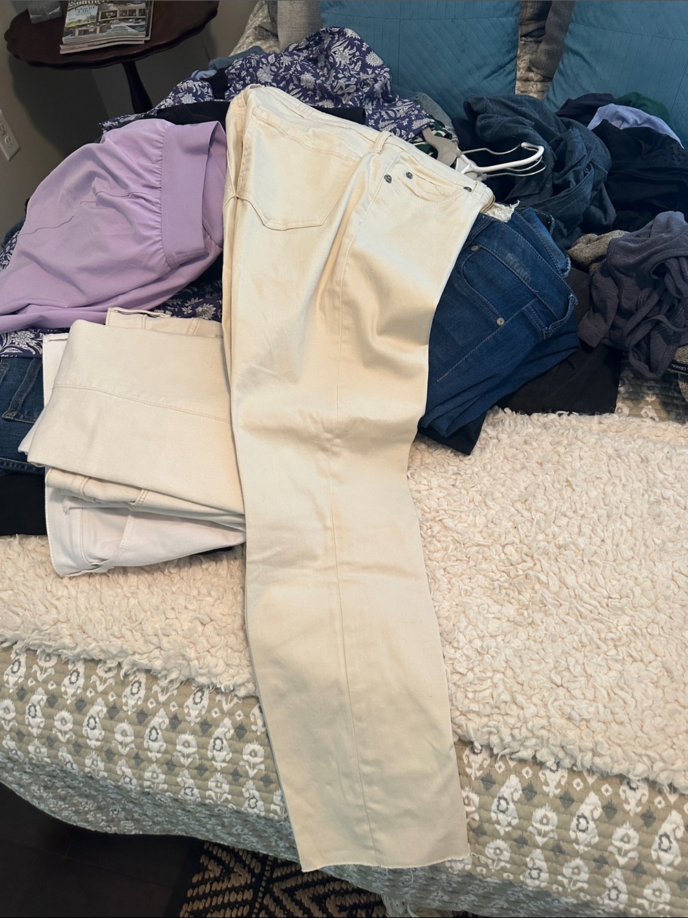 Kut from the Cloth 4 never worn mCream Straight-Leg Jeans - Lightweight Denim - Picture 1 of 5